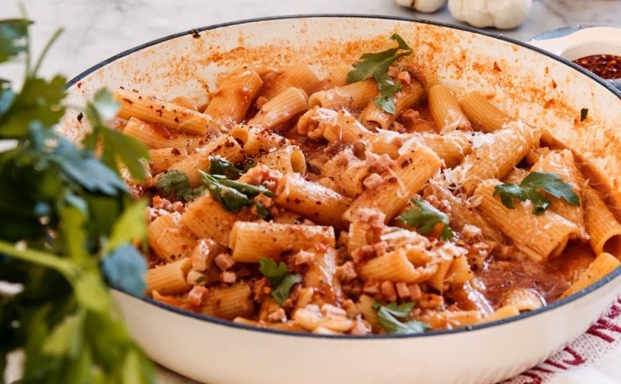 Silvia Collocaʼs One Pot Pasta Arrabiata Recipe Verified by Silvia Colloca