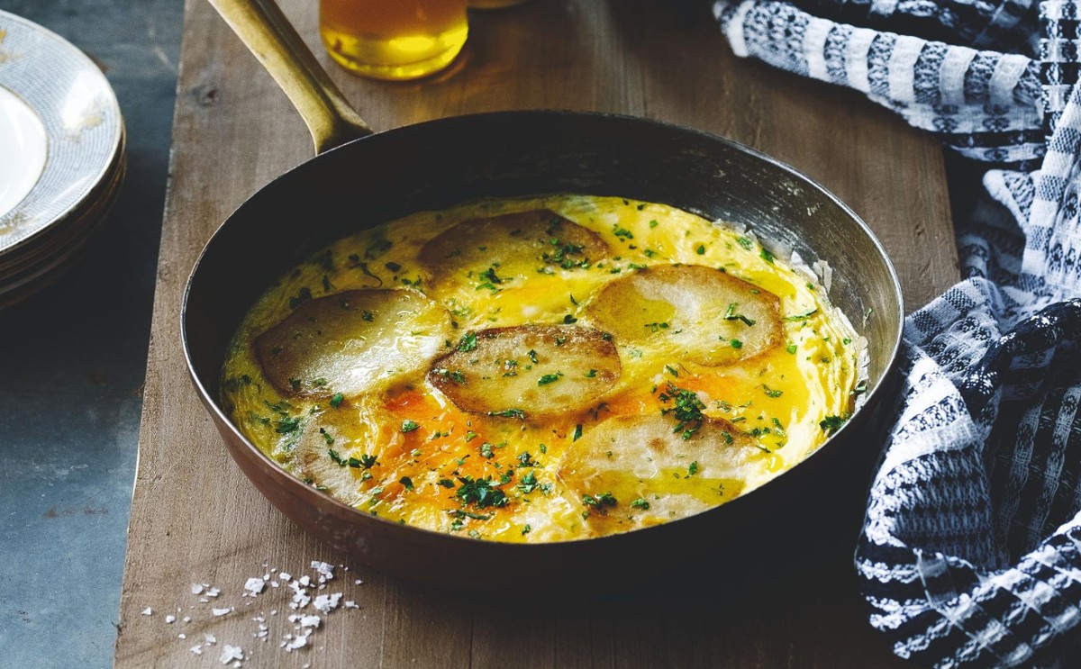 Tobie Puttockʼs Frittata with Potato, Truffle and Parsley Recipe