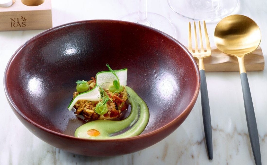 Thitid Tassanakajohnʼs Poached Oyster with Spring Onion Cream and ...